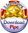 5 Stars Awarded on DownloadPipe