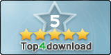 5 Stars Awarded on Top 4 Download